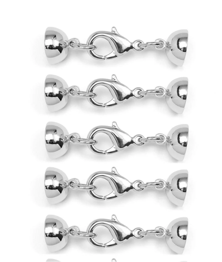 Magnet Jewelry Extender/Catch, Rhodium