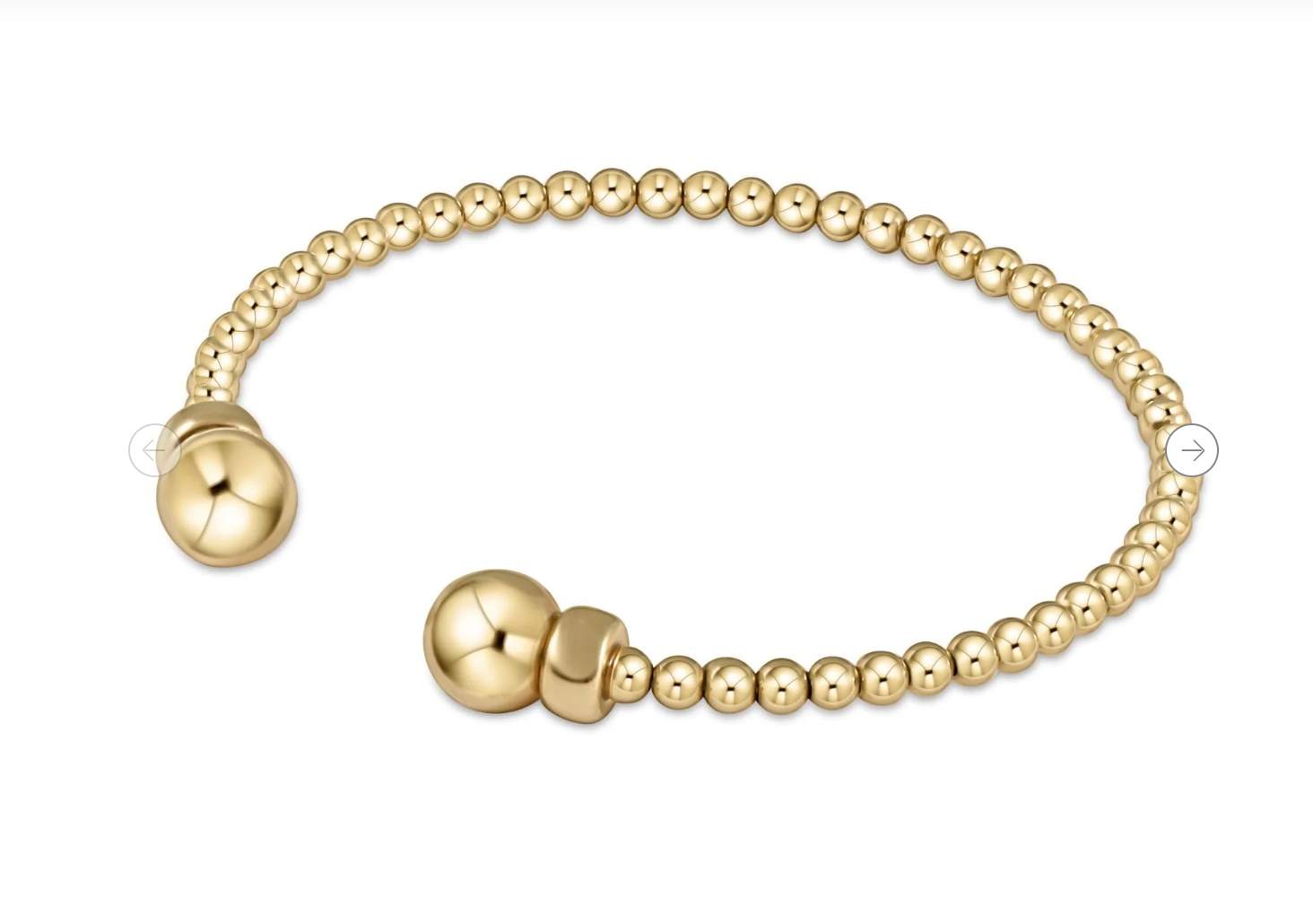 CL Gold 3 MM Bead Cuff