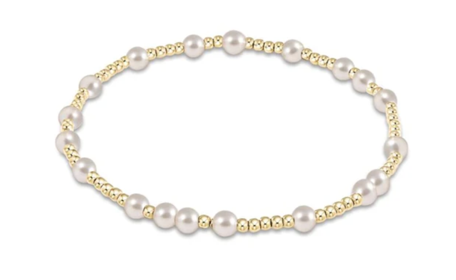 E-girl Hope Unwritten Bead and Pearl Bracelet