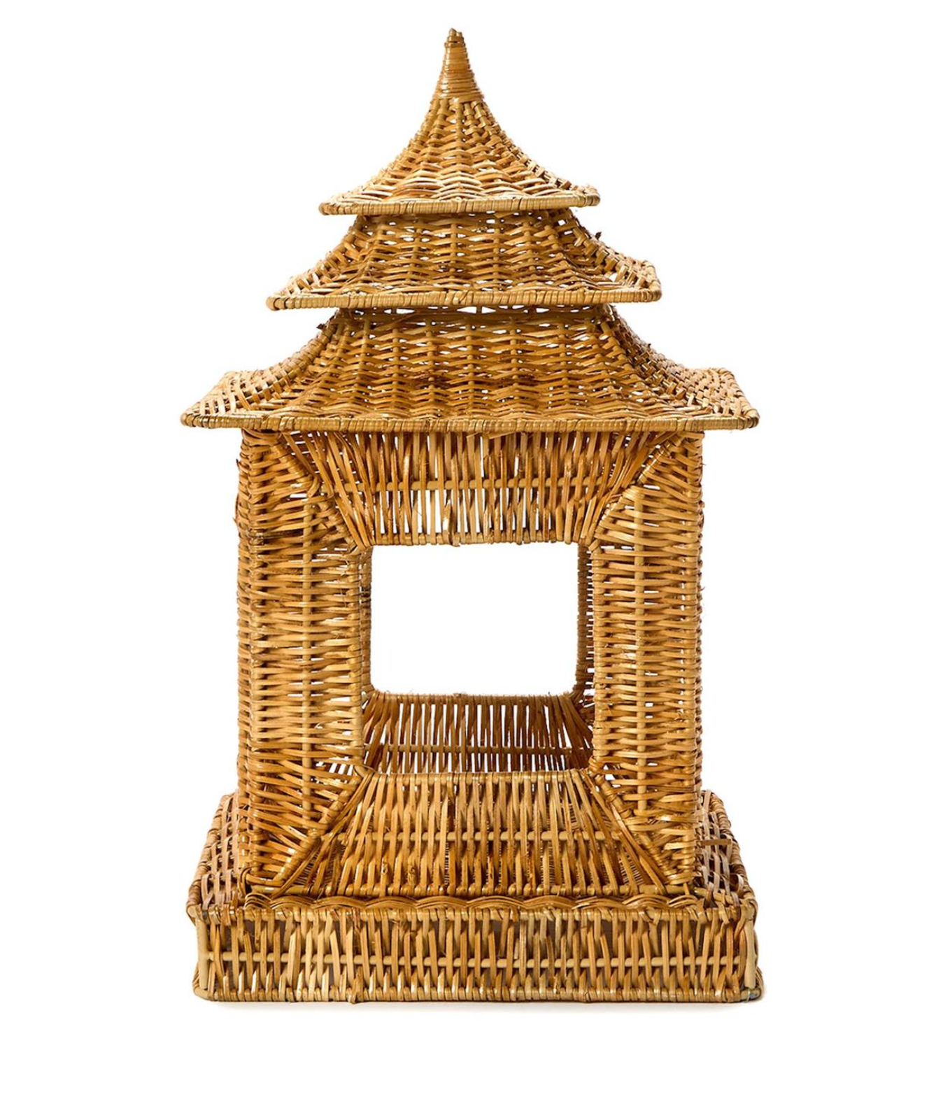 Small Rattan Pagoda Lantern