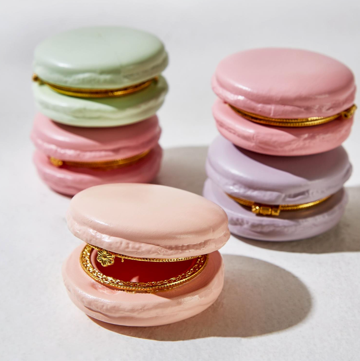 Pistachio Green Macaron Trinket Box