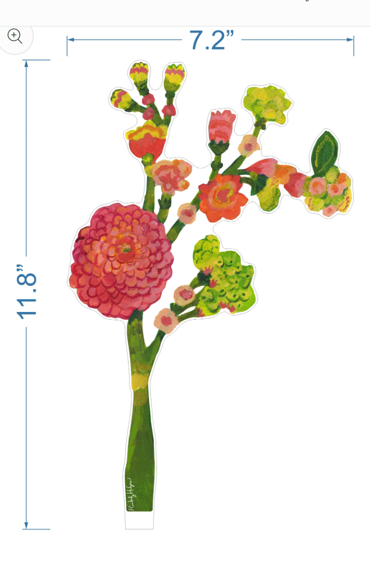 Dahlia Blossoms Acrylic Single -Large