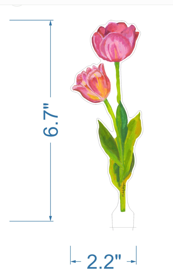 Pink Tulip Acrylic, Small