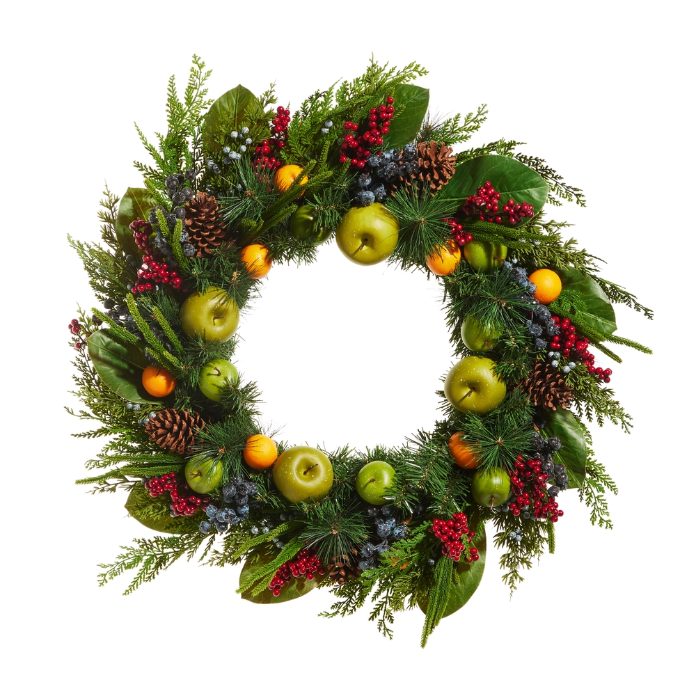 Mixed Fruit Wreath - 33" Dia.