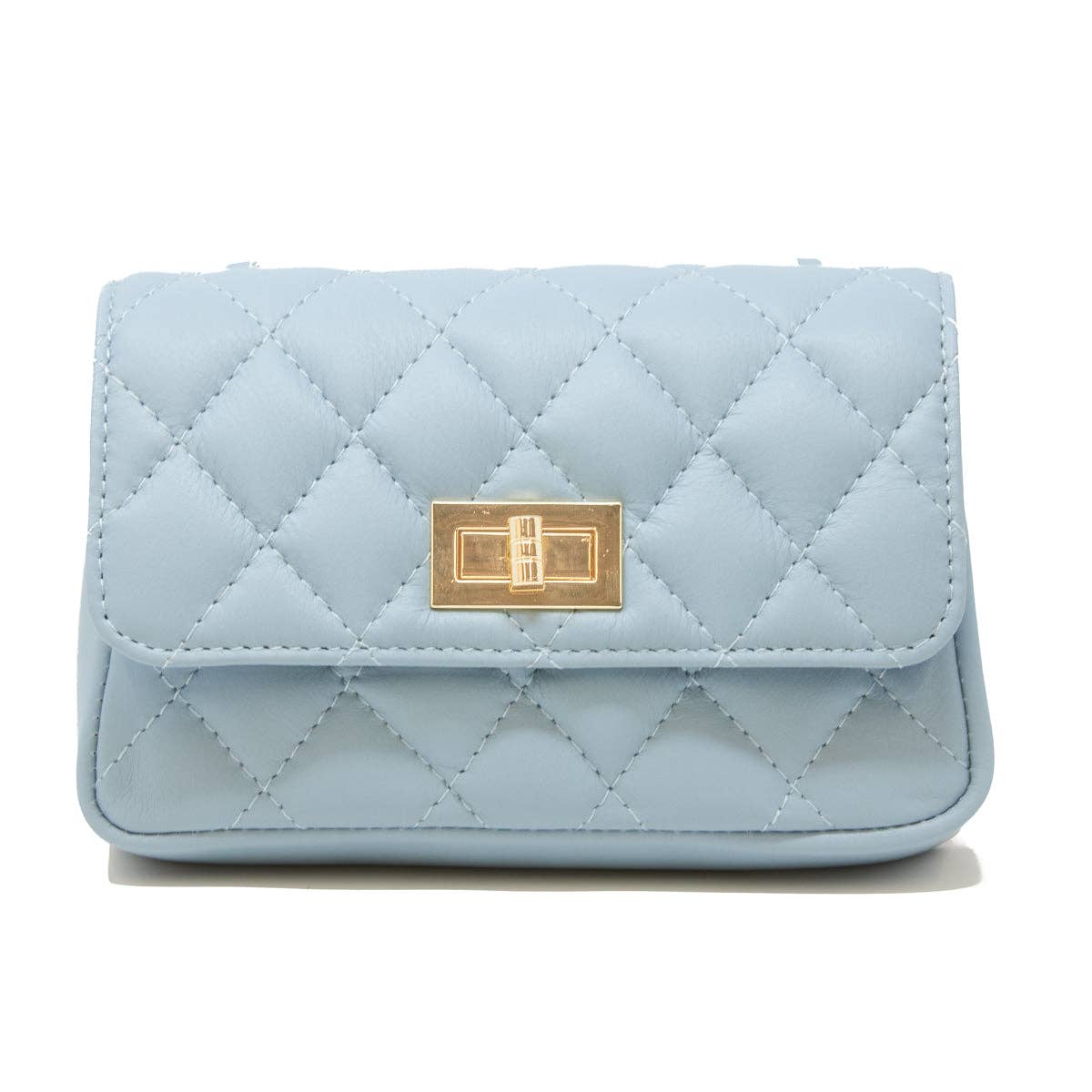 GF1195 GENUINE ITALIAN LEATHER EVENING CROSSBODY: GOLD