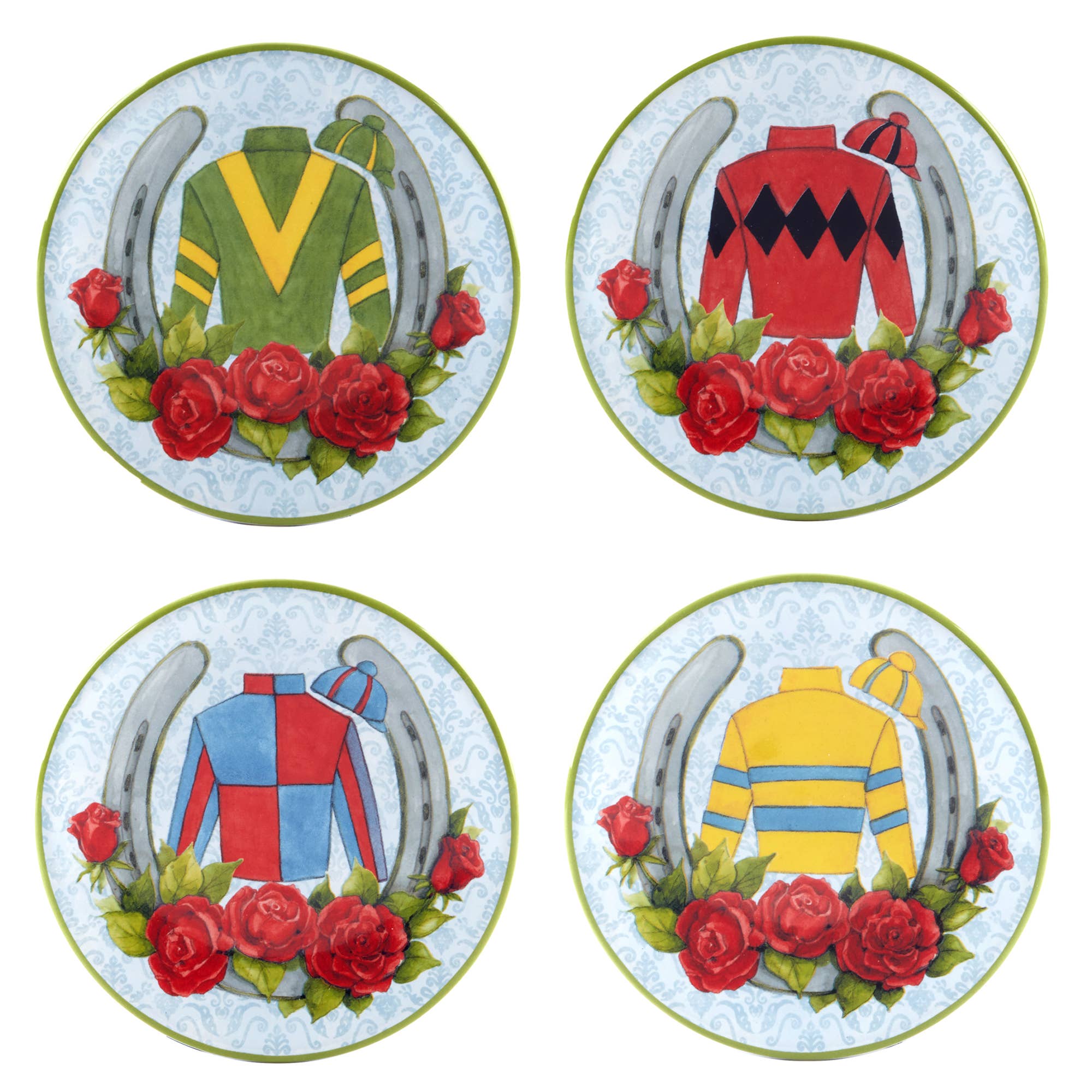 Day at the Races Canape Plates 6 4 asst.