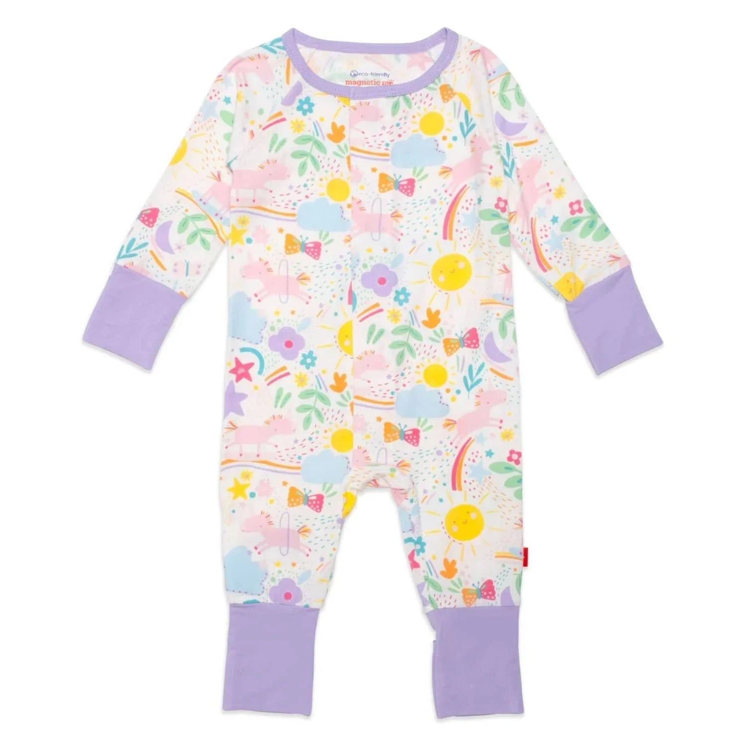 Sunny Day Vibes Modal Magnetic Coverall 6-9M
