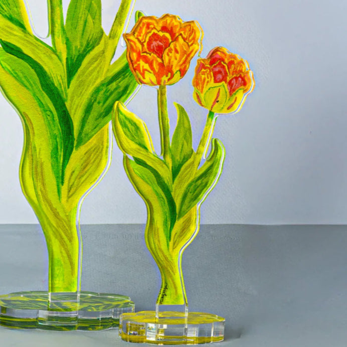 Tulips Acrylic Single Flower - Small