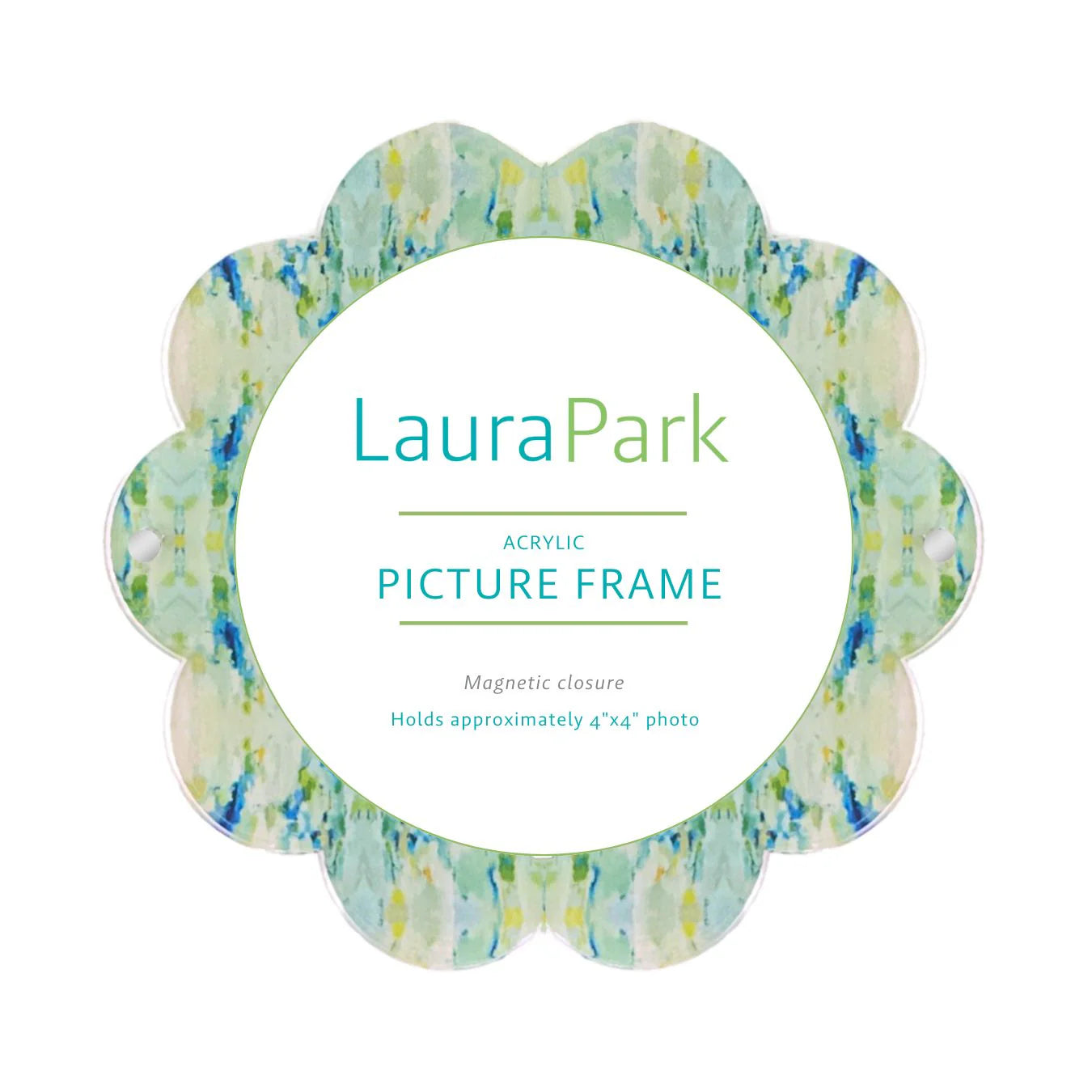 Wintergreen Acrylic Round Picture Frame - 4x4