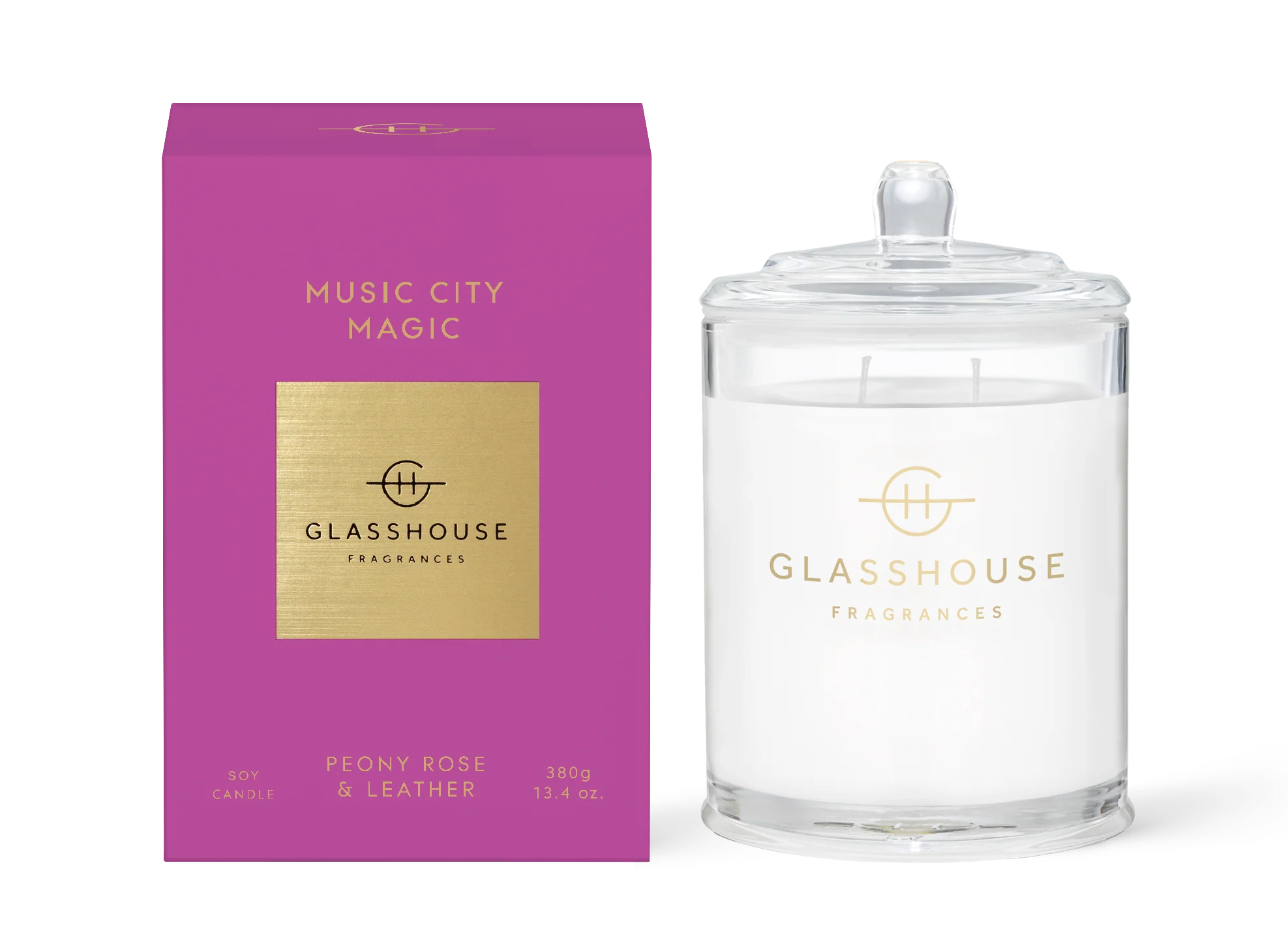 Glasshouse Music City Magic Candle - 13.4 oz