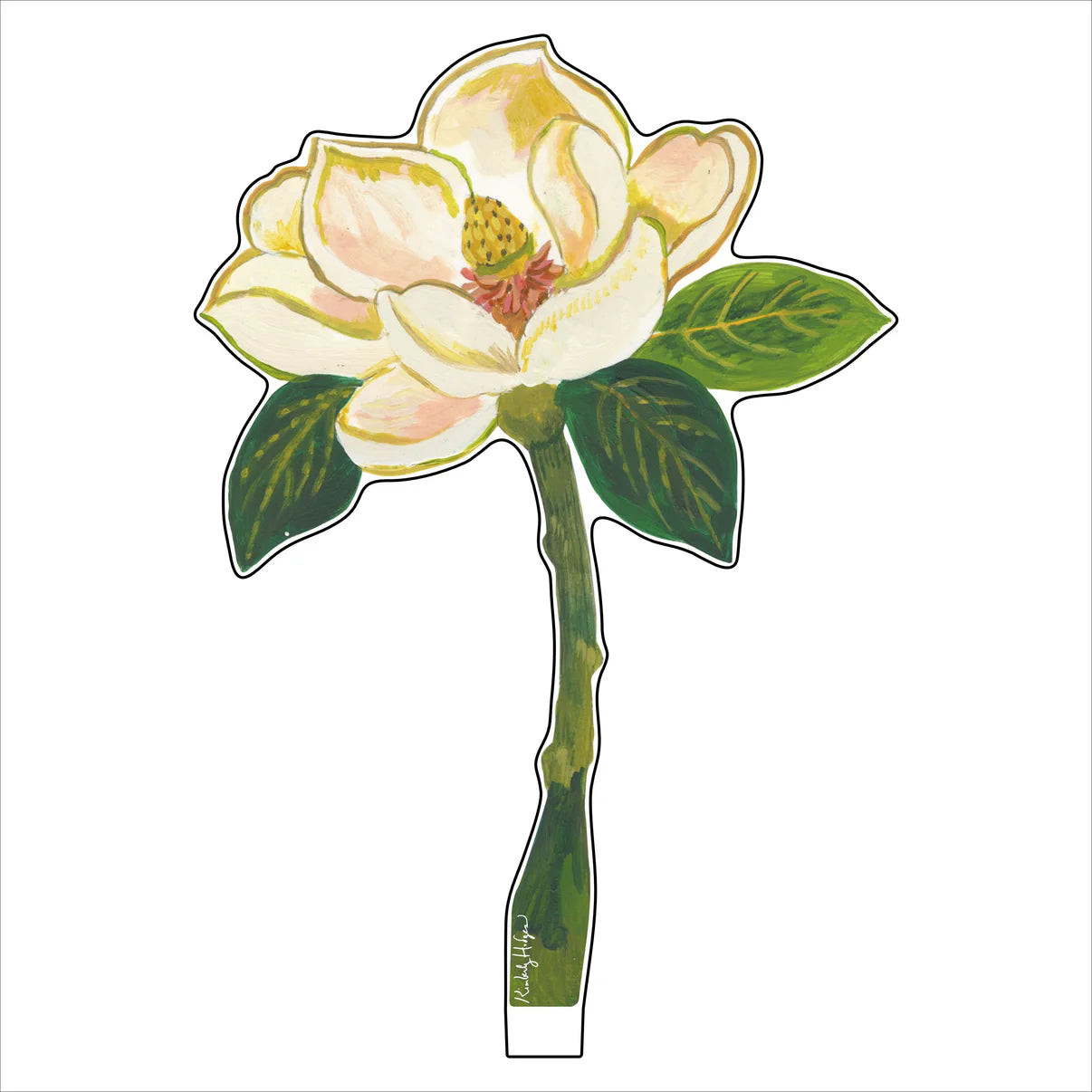 Magnolia Acrylic Single Flower- Large