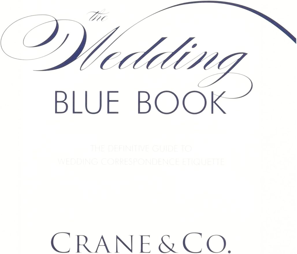 Cranes Wedding Blue Book