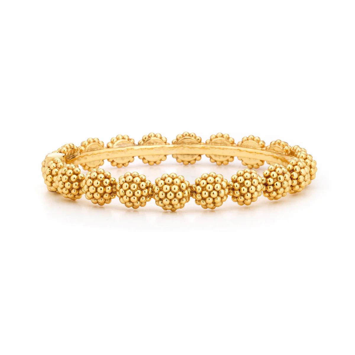 Berry Eternity Hinged Gold Bangle- Small