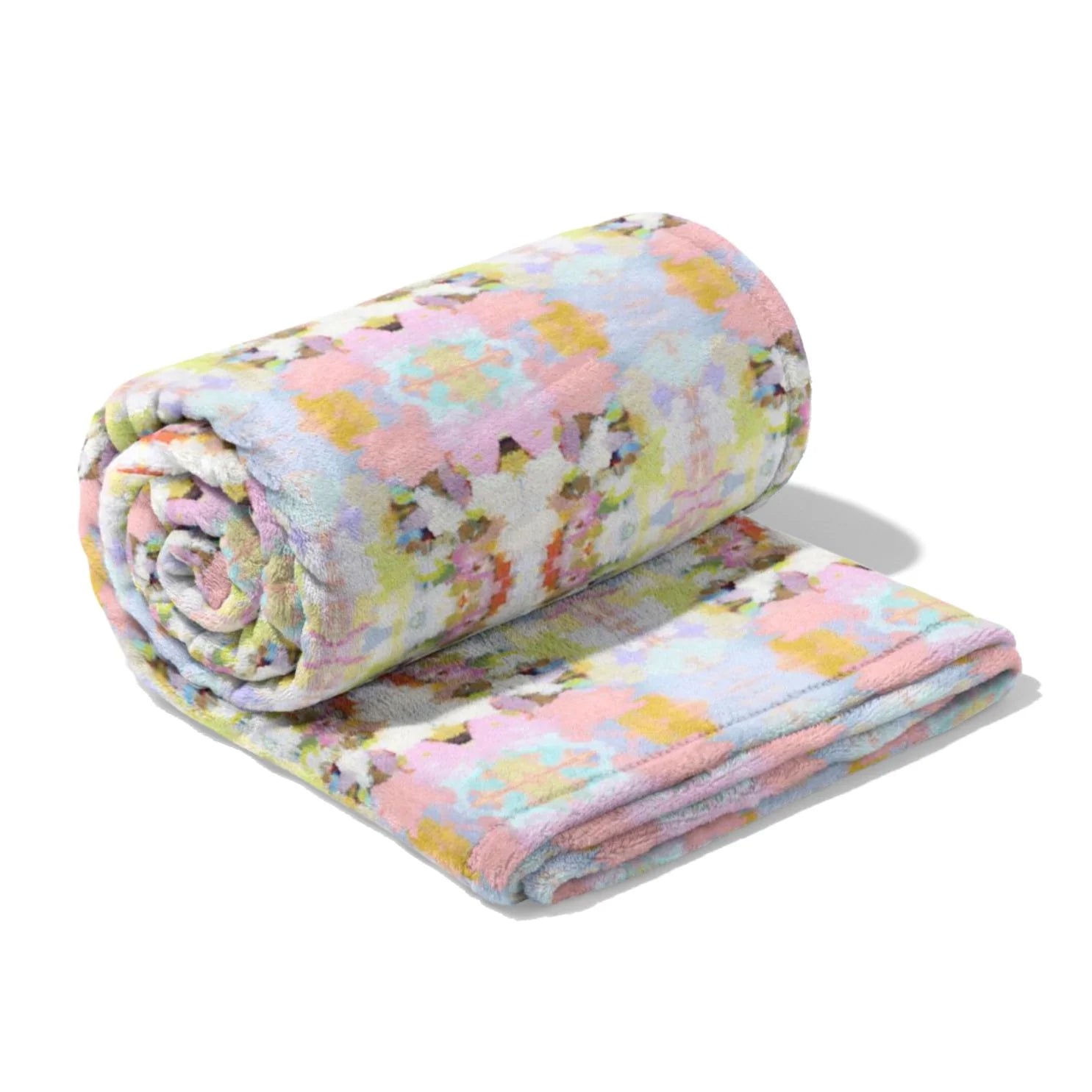 Laura Parks Brooks Avenue Pink Fleece Blanket