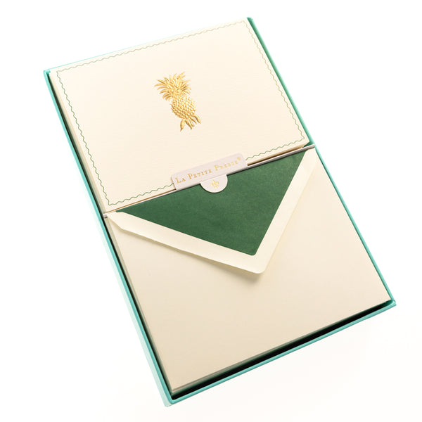 La Petite Presse Pineapple Boxed Correspondence Notes