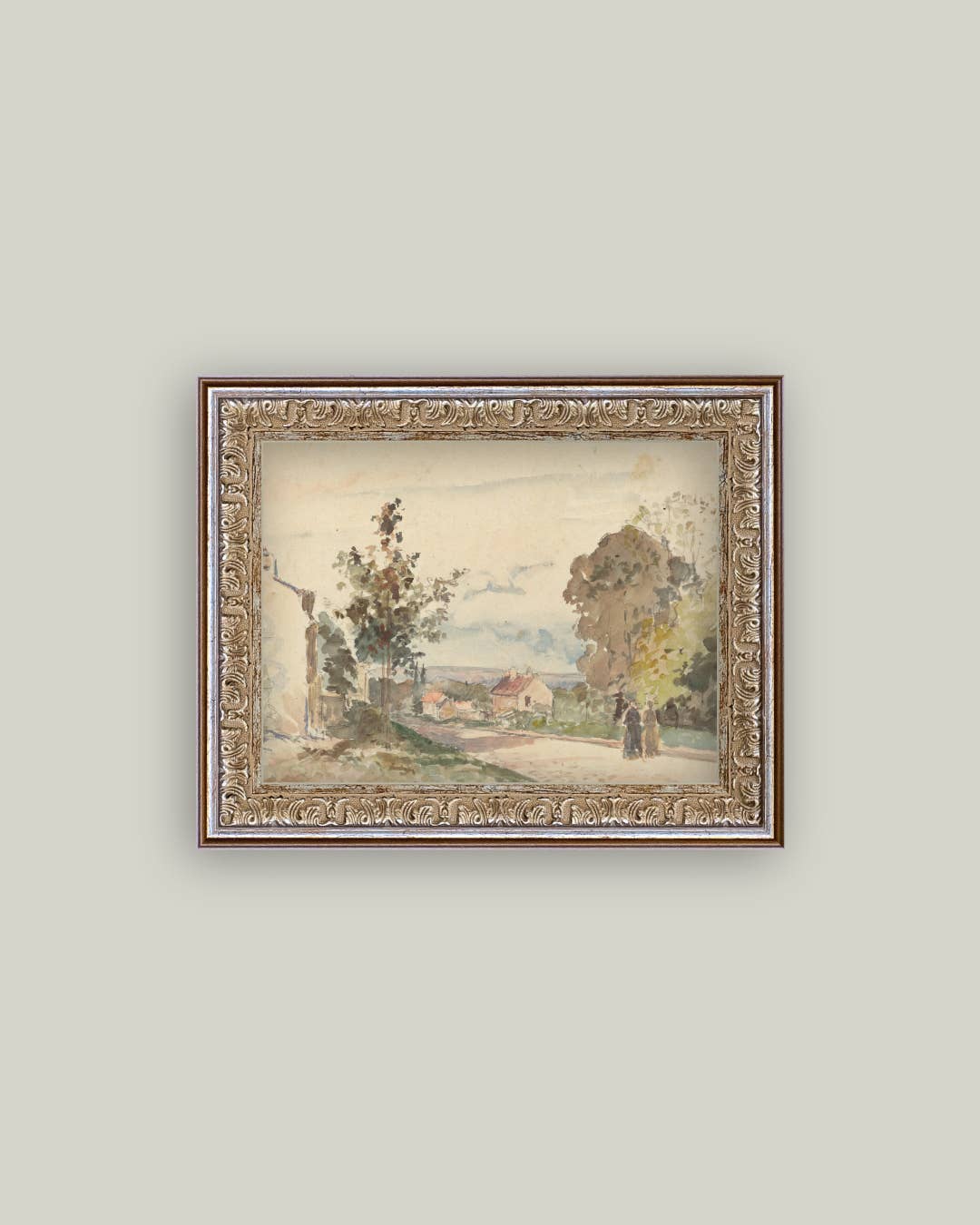 The Road From Versailles Framed Antique Art: 16x12
