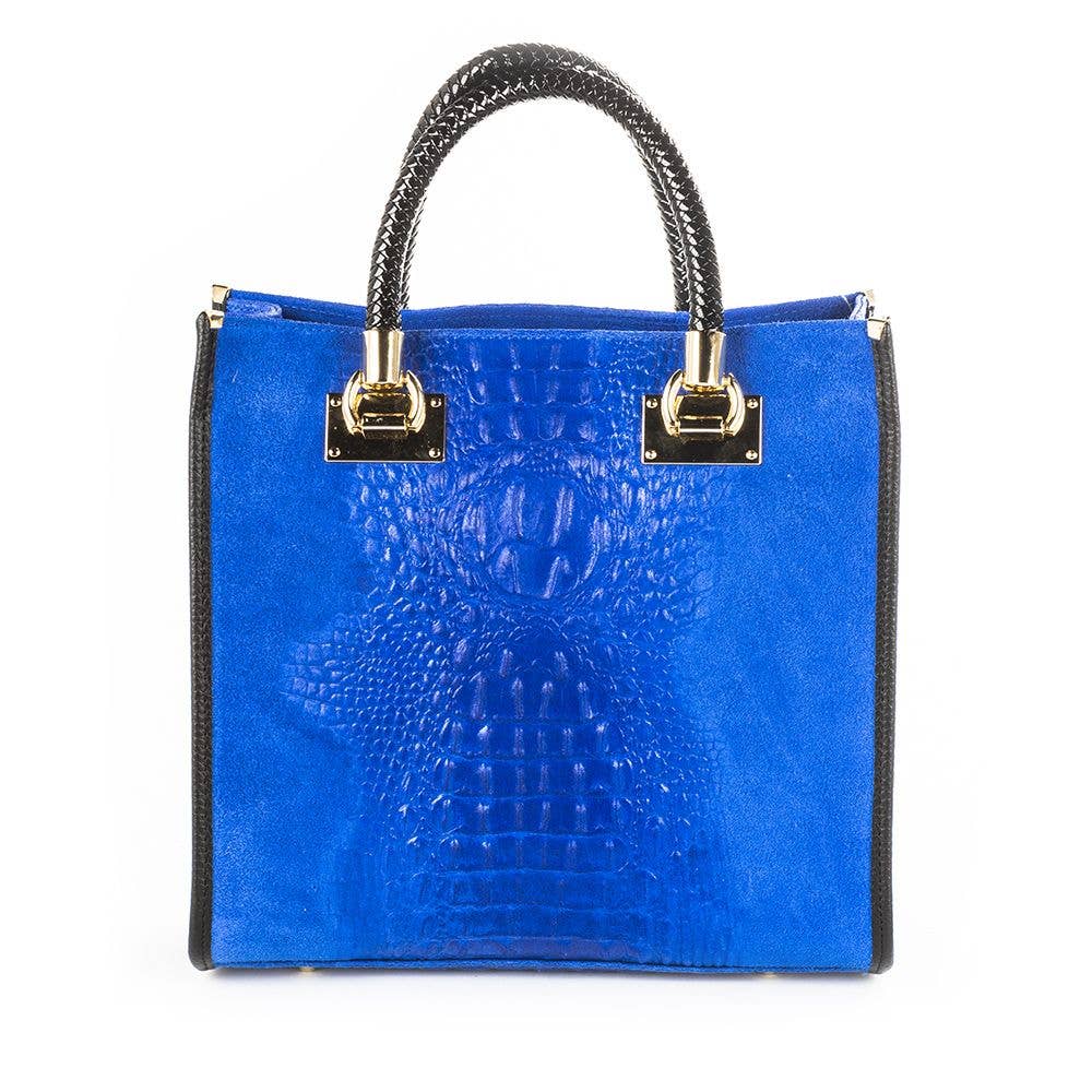 GF13221 GENUINE ITALIAN LEATHER PORTFOLIO BAG: MUSTARD