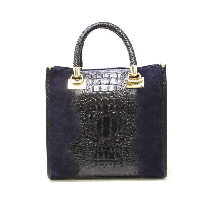 GF13221 GENUINE ITALIAN LEATHER PORTFOLIO BAG: MUSTARD