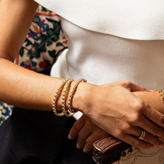 Petite Hinged Heart Bangle - Small/Medium