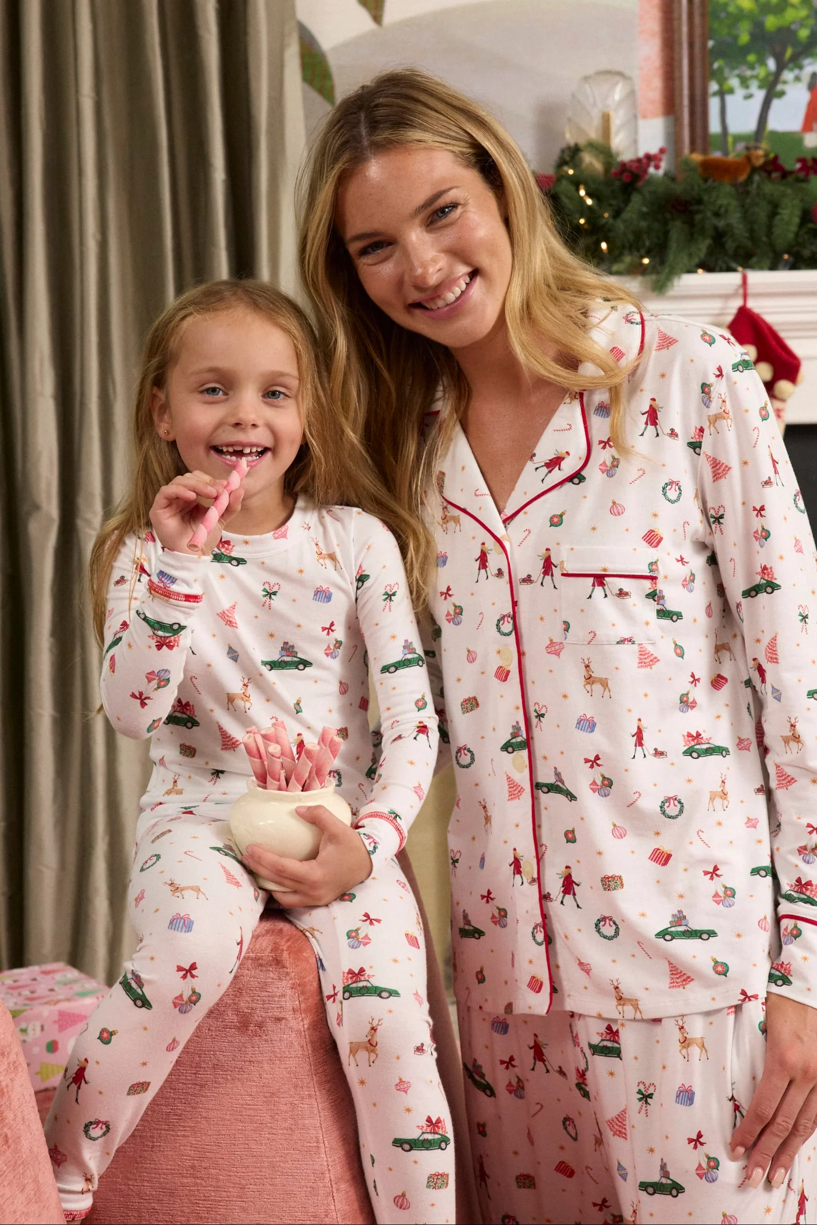 A Merry Little Stroll Knit Pajamas-Medium