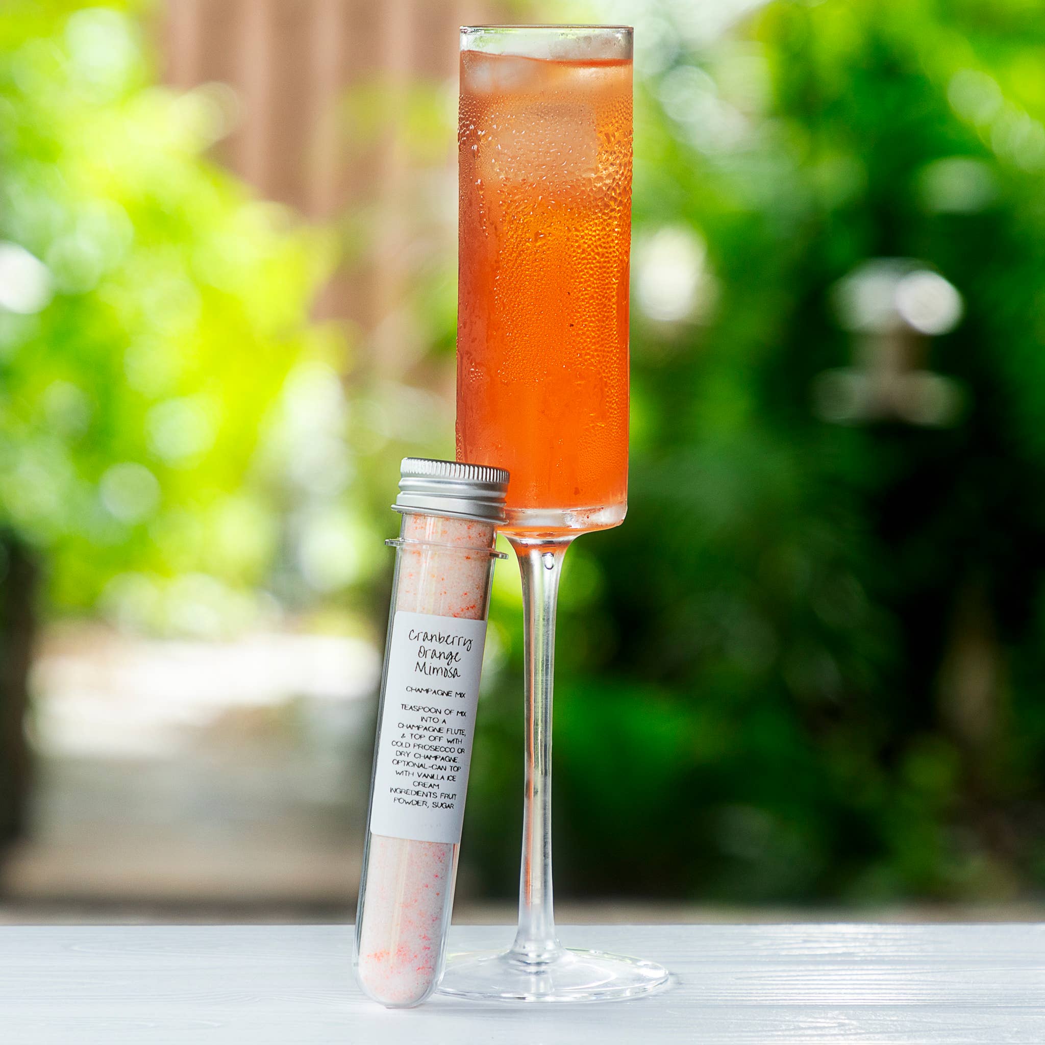 Cocktail Mix Shots: Cranberry Orange Mimosa