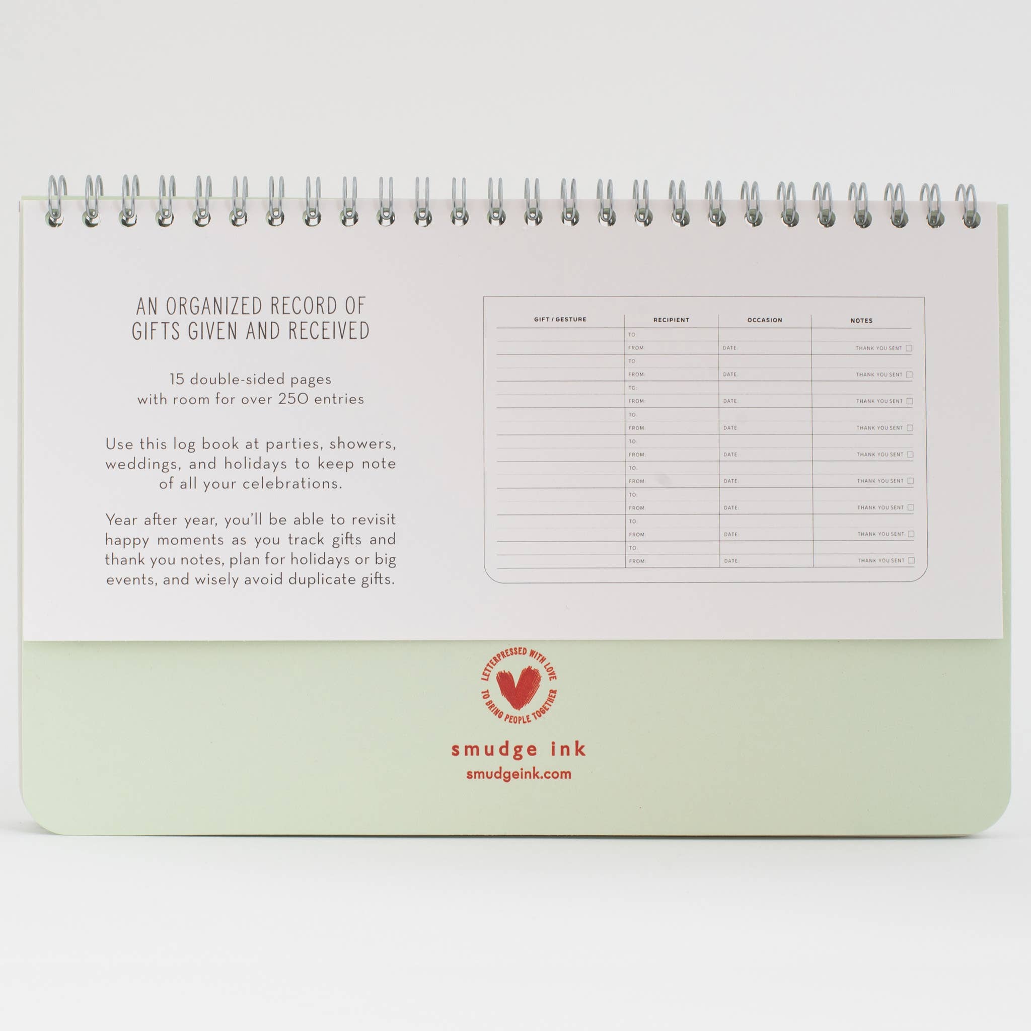 Little Log Book of Gifts & Thanks