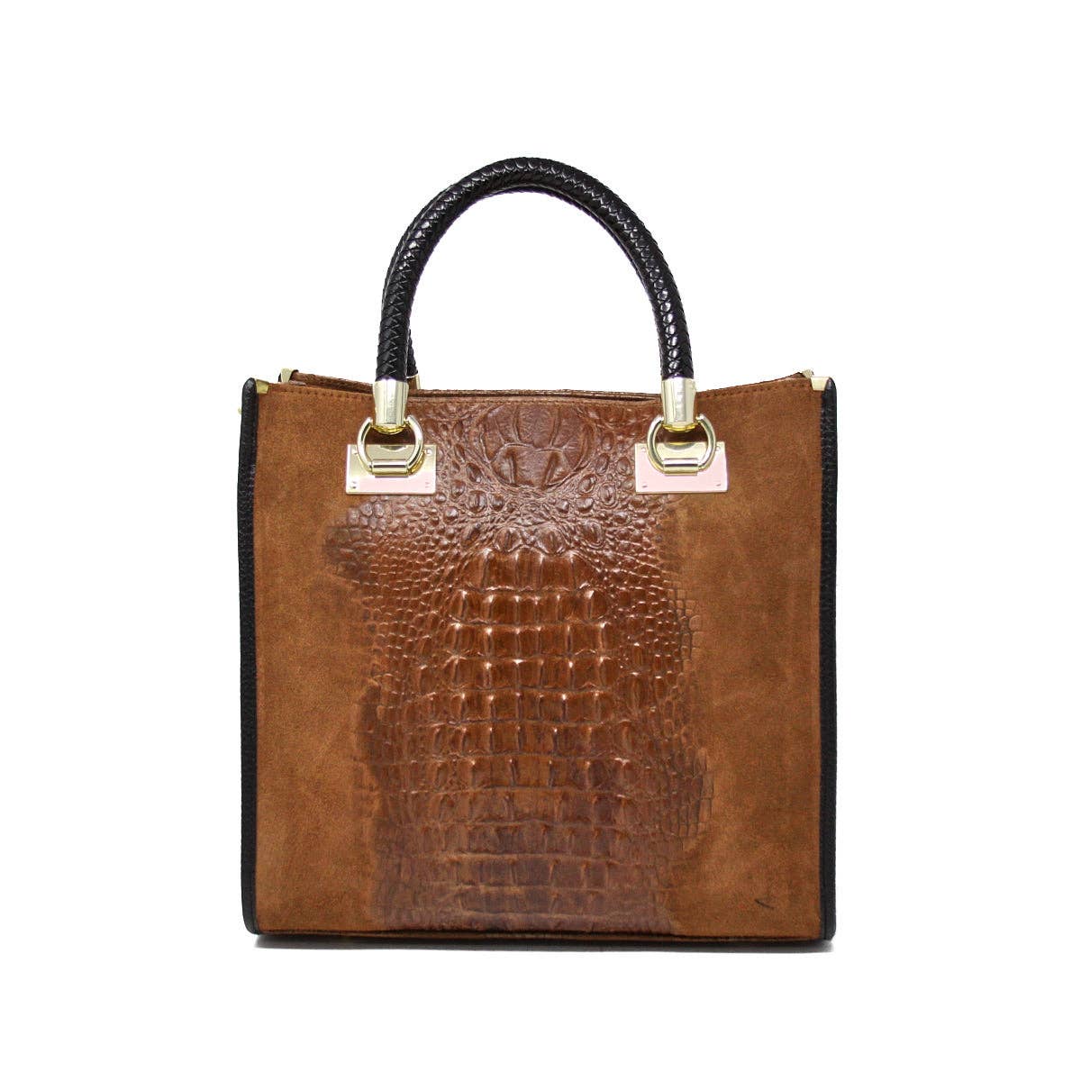 GF13221 GENUINE ITALIAN LEATHER PORTFOLIO BAG: MUSTARD