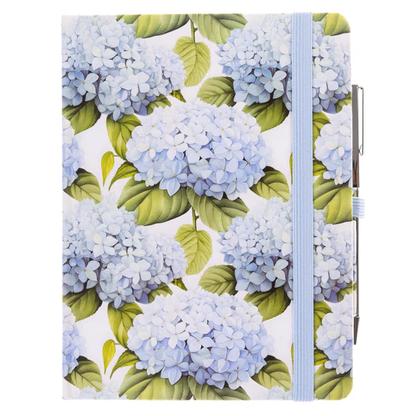 La Petite Presse Hortensia - Fabric-Bound Journal with Pen