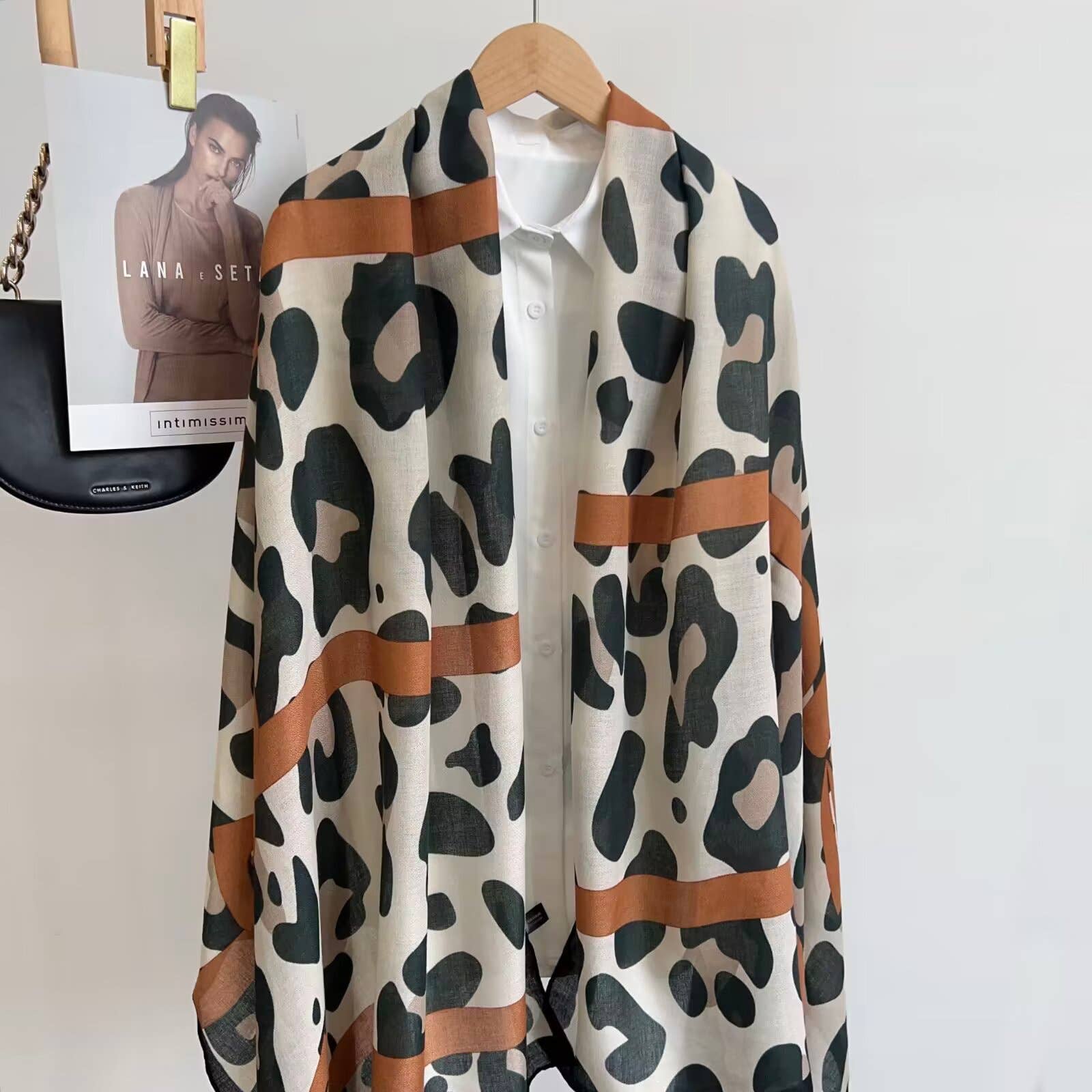 Brown Scarf – Cheetah Collection
