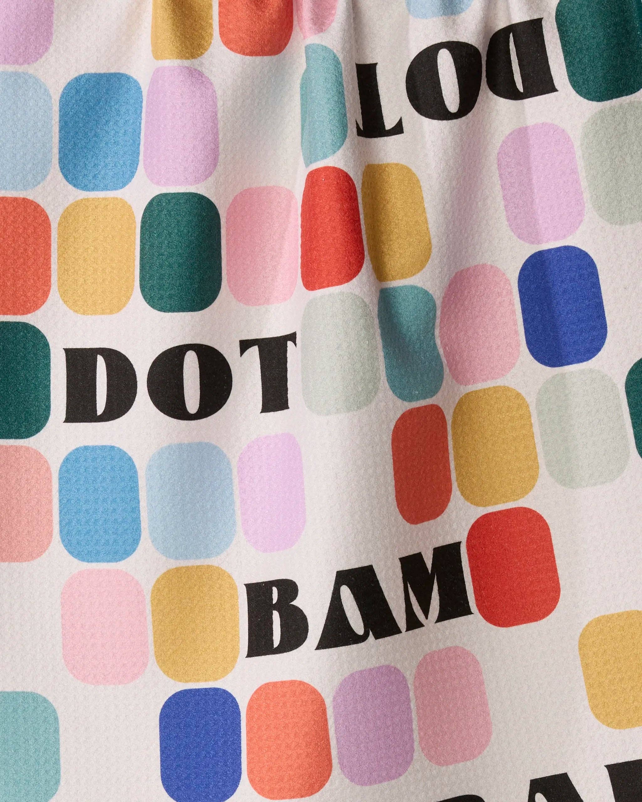 Geometry Tile Talk Tea Towel