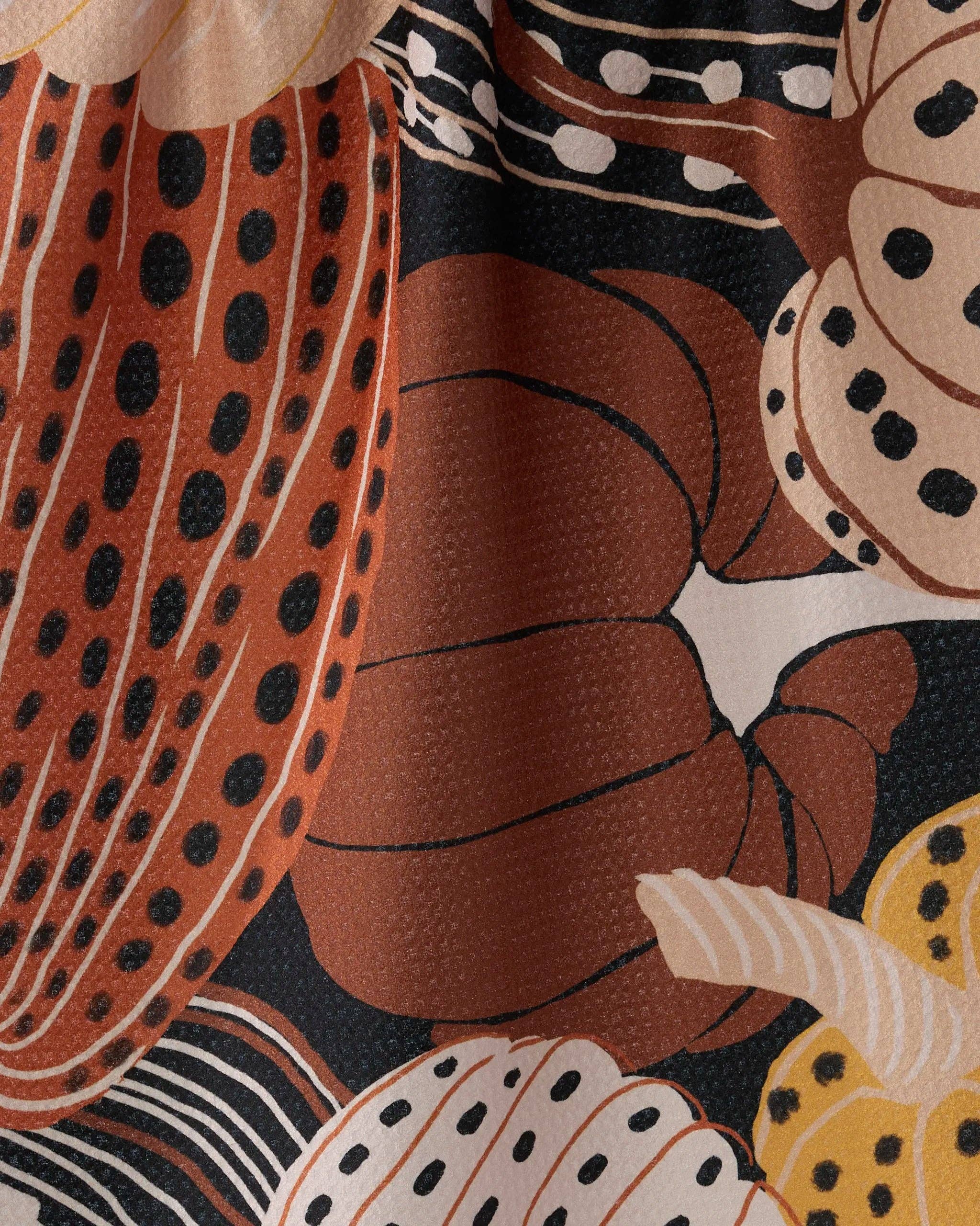 Geometry Painted Patch Tea Towel