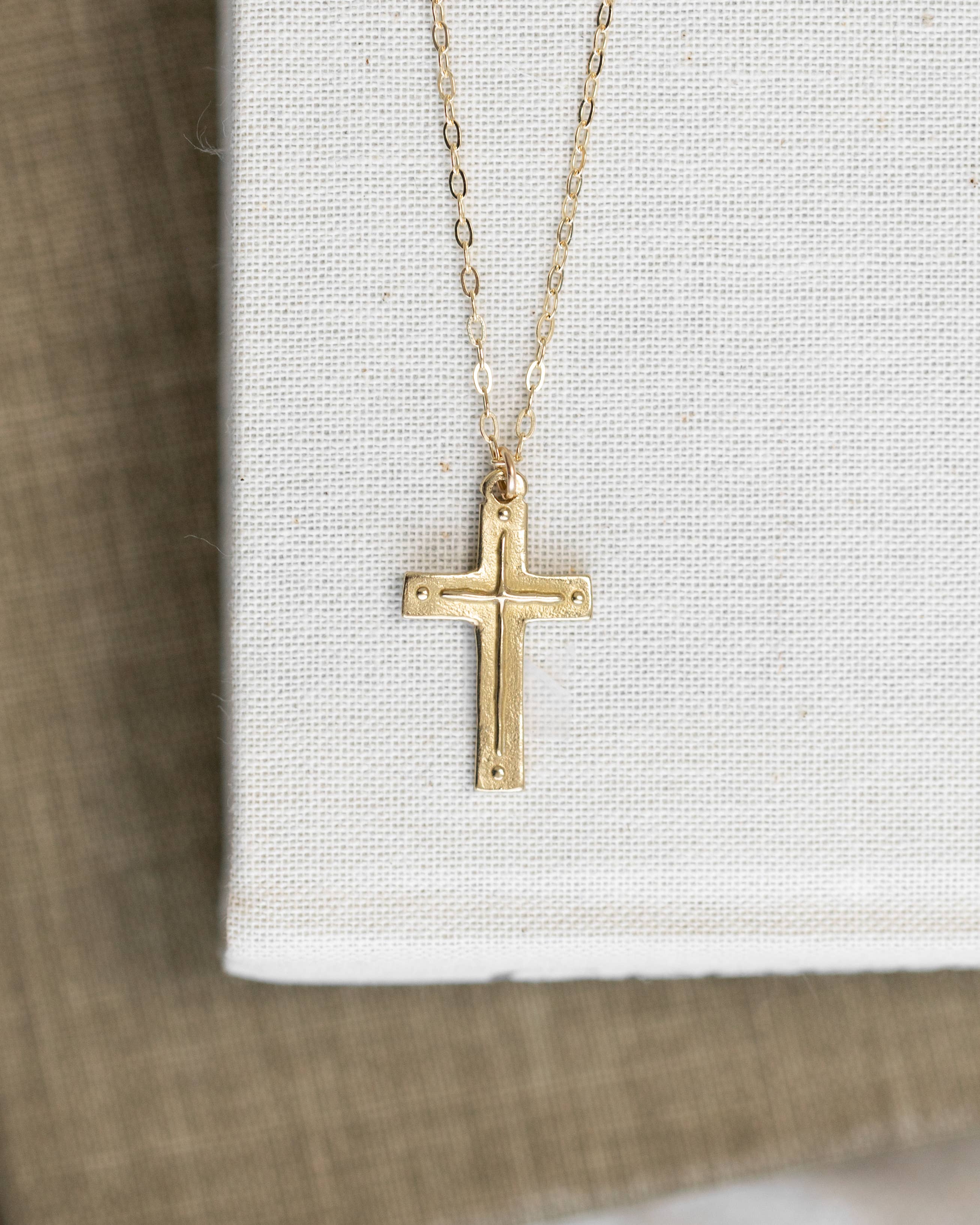 Original Cross Necklace - Cross / Titus 3:4-5 : 16" long