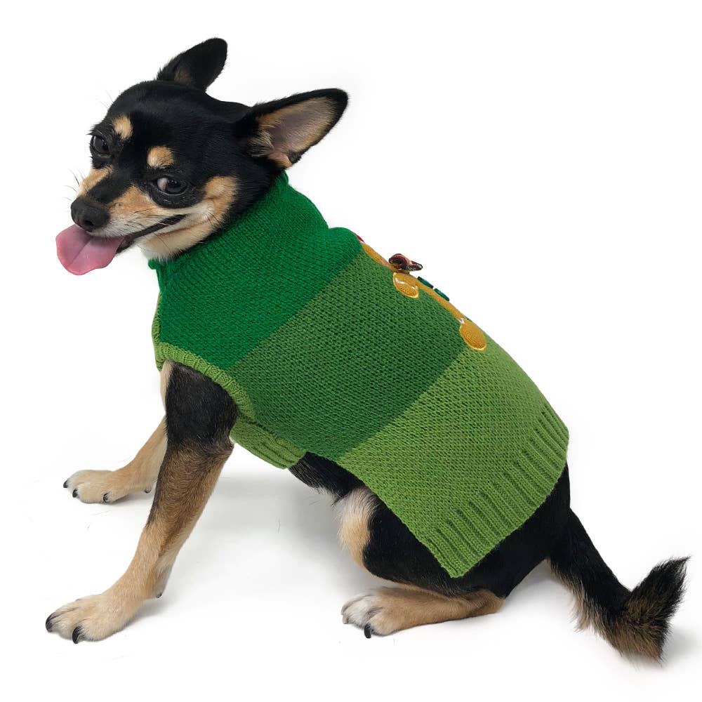 Dog Sweater Gingerbread Man : XS
