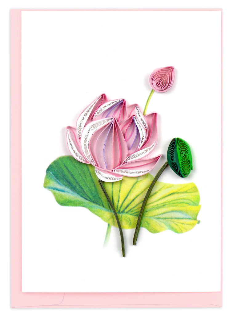 Pink Lotus Enclosure Card
