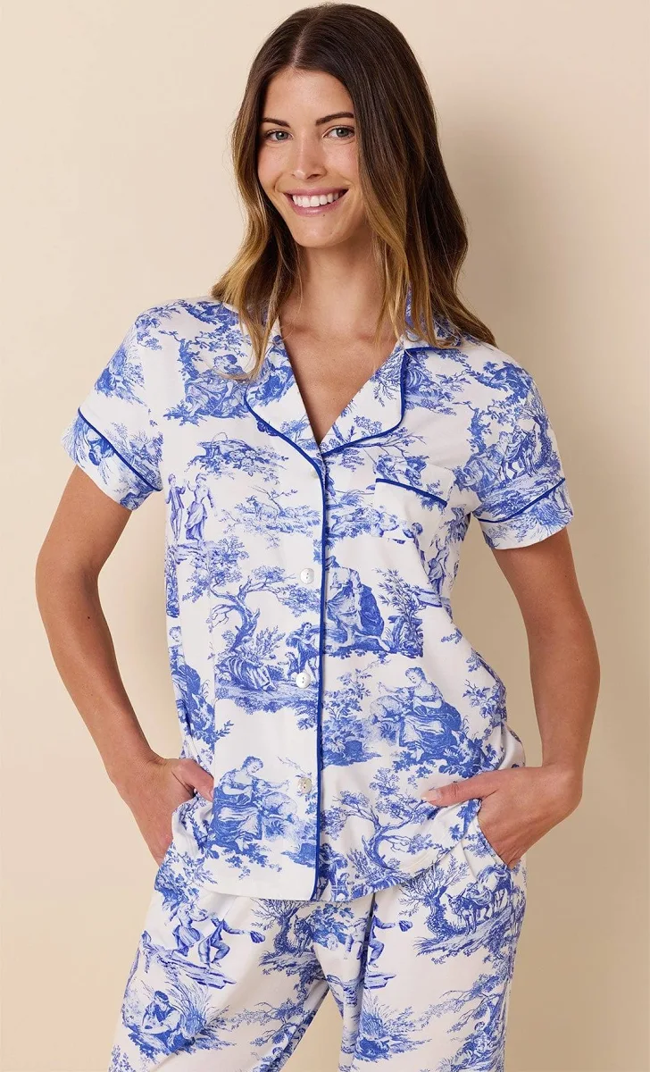 Idle Hours Knit Capri Pajamas