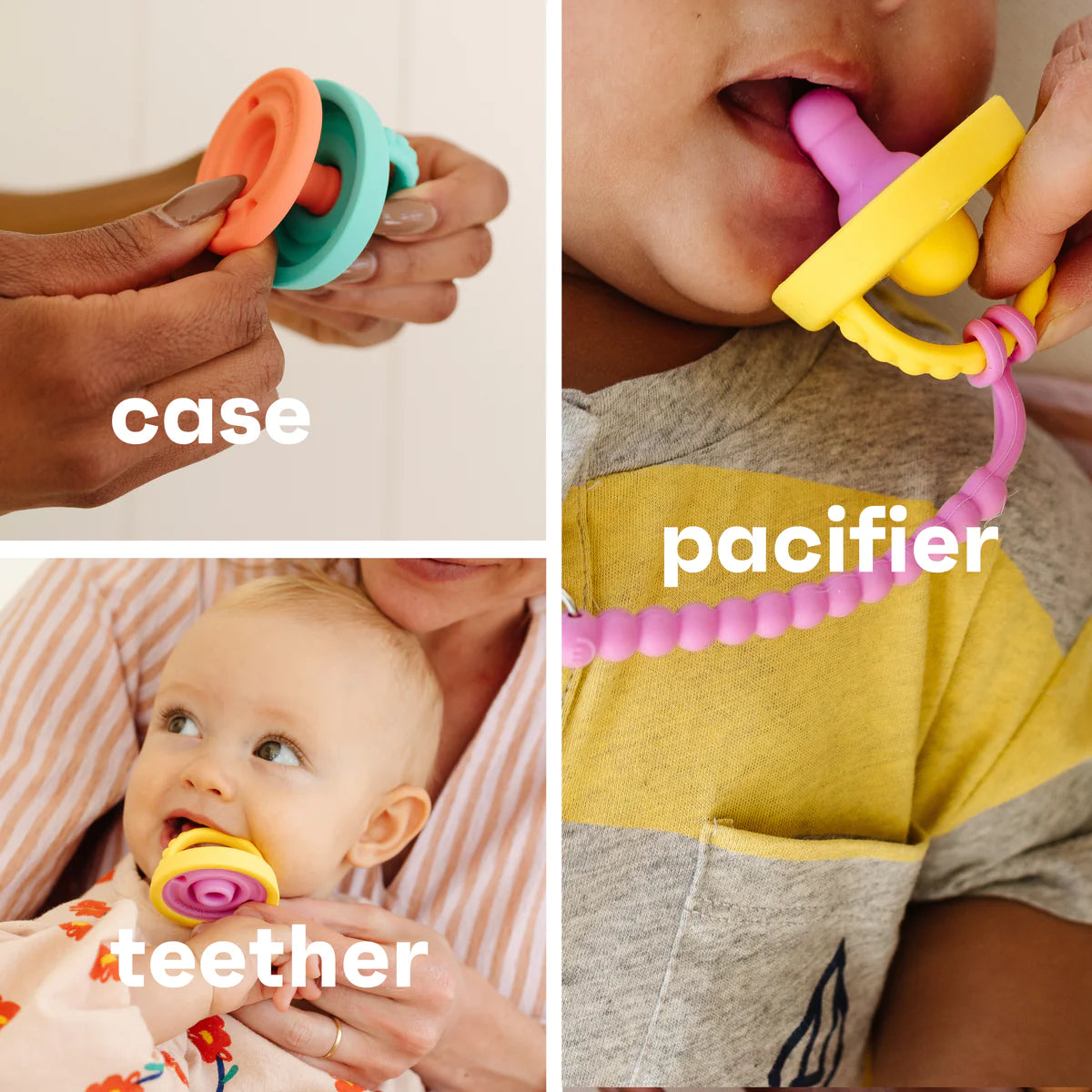 Flip and Store Pacifier- Blueberry