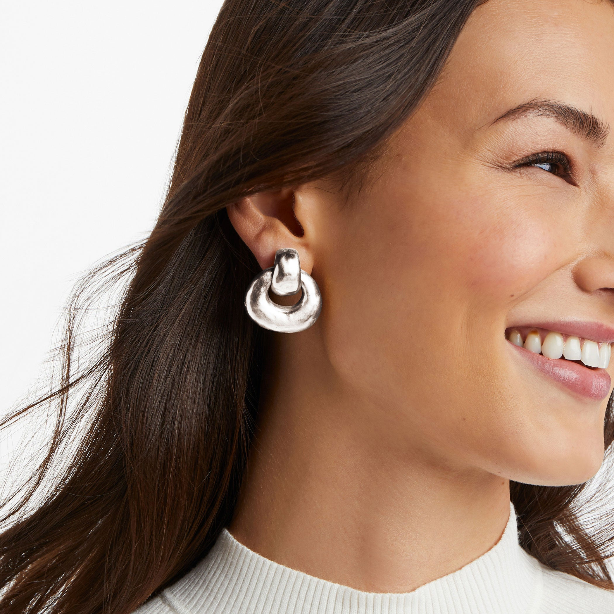 Avalon Silver Doorknocker Earrings - Julie Vos