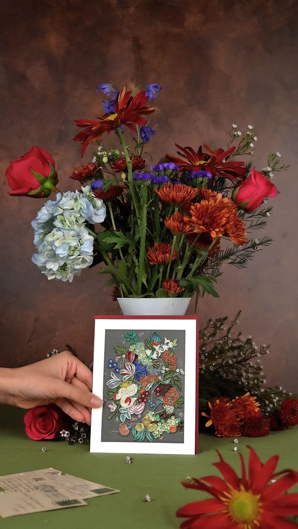 Quilled Artist Series – Still Life with Flowers and Fruit, van Huysum Cards