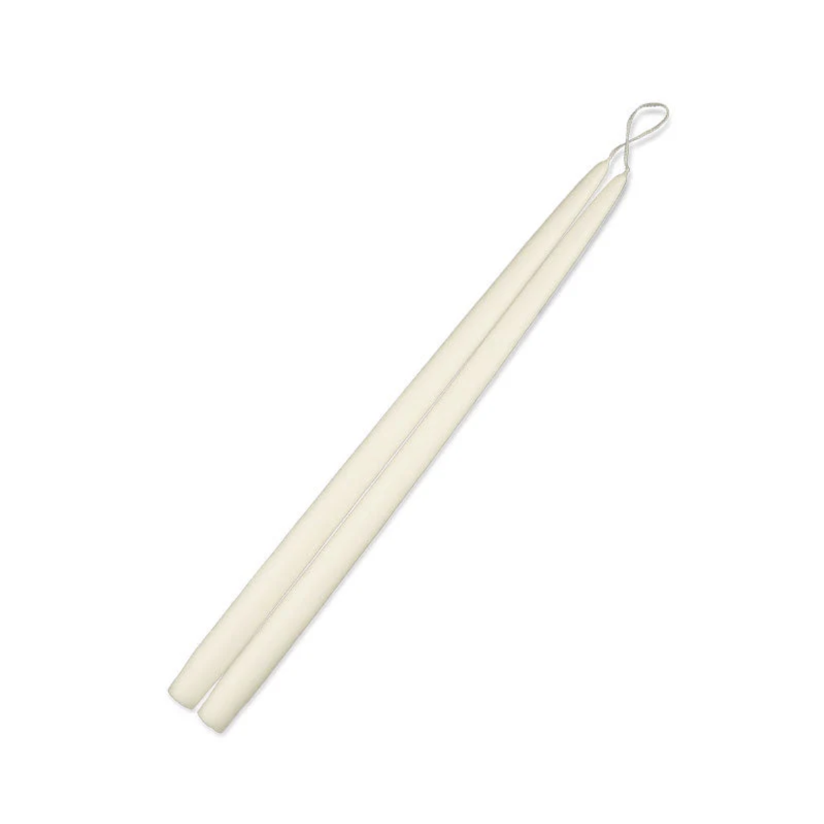 Taper Candles -pair, Ivory - 12"
