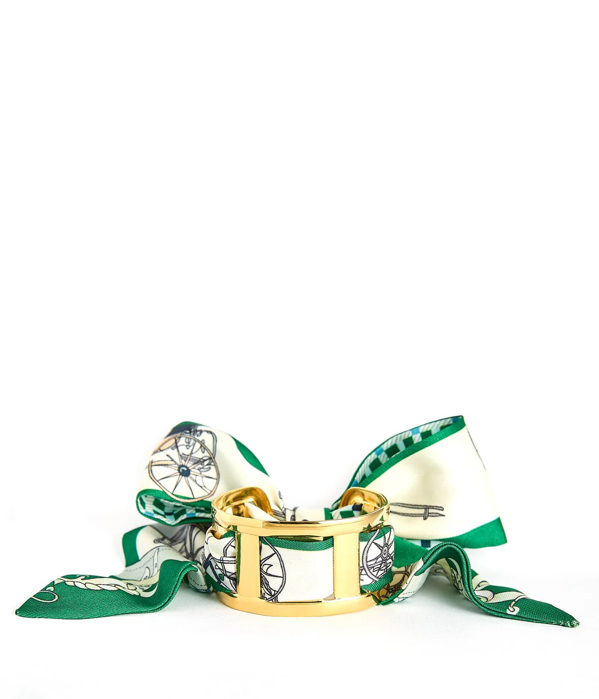 Wyatt Scarf Cuff - Green