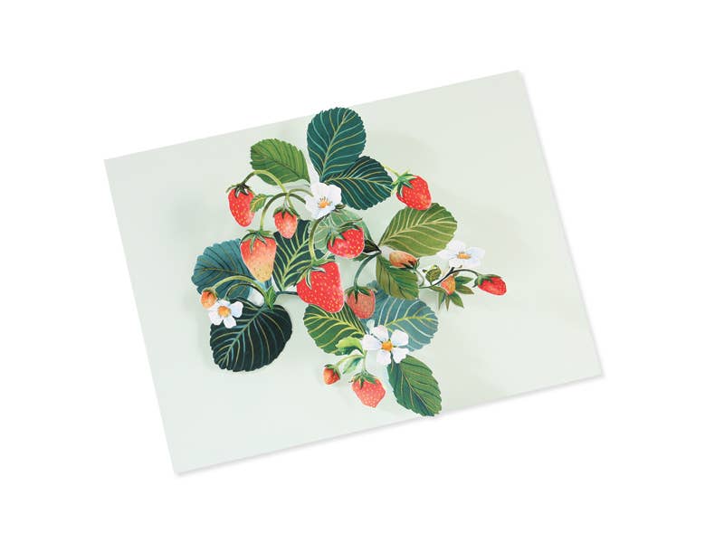 Strawberries Pop-Up Card