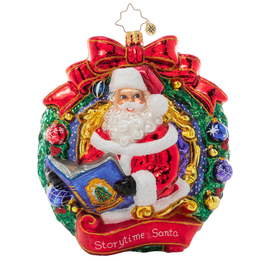 Santa's Story Time Gem Ornament
