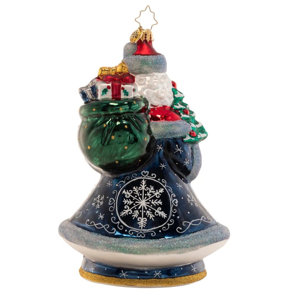 Santa's Snowy Scene Ornament-Designer's choice