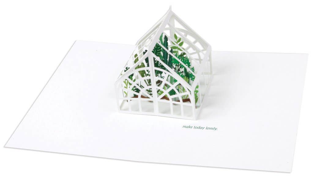 Green House Pop up Card