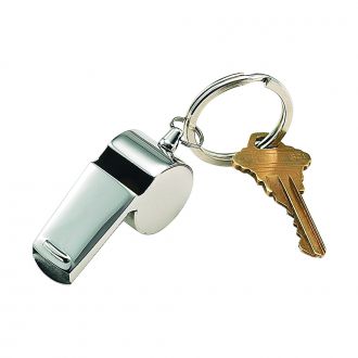 Silver Whistle Key Chain