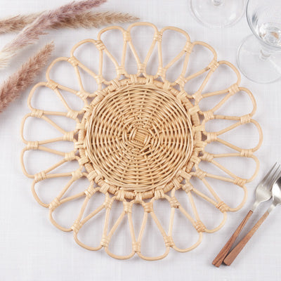 Rattan Placemat - White