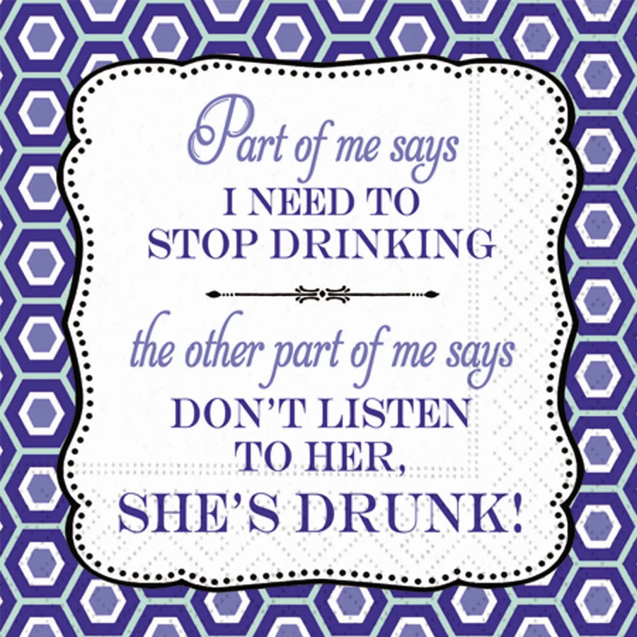 Part of Me Says Beverage Napkin