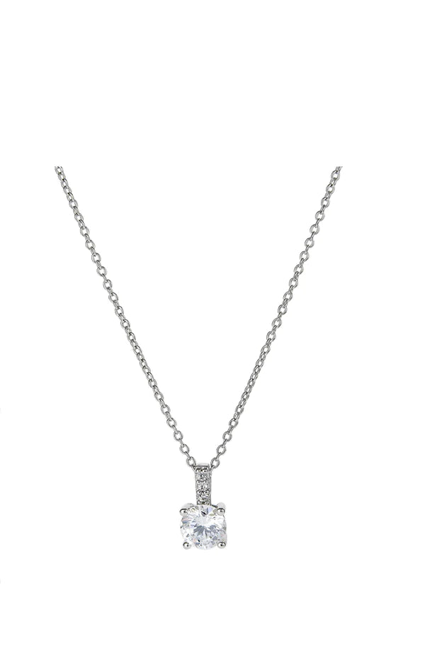 Accented Brilliant Pendant Finish in Pure Platinum