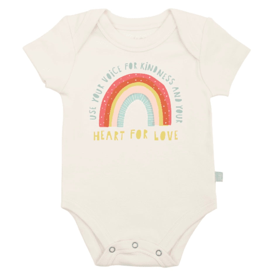 Graphic Bodysuit-Kindness Rainbow