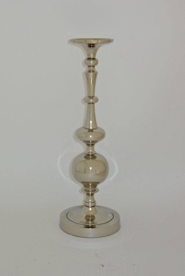 Nickel Pillar or Taper Candle Holder